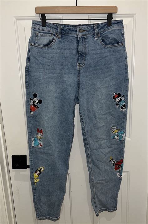 Hot Topic Disney The Sensational Six Denim Mom Jeans Gem