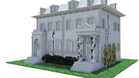 Southern mansion 3D model - TurboSquid 1270734