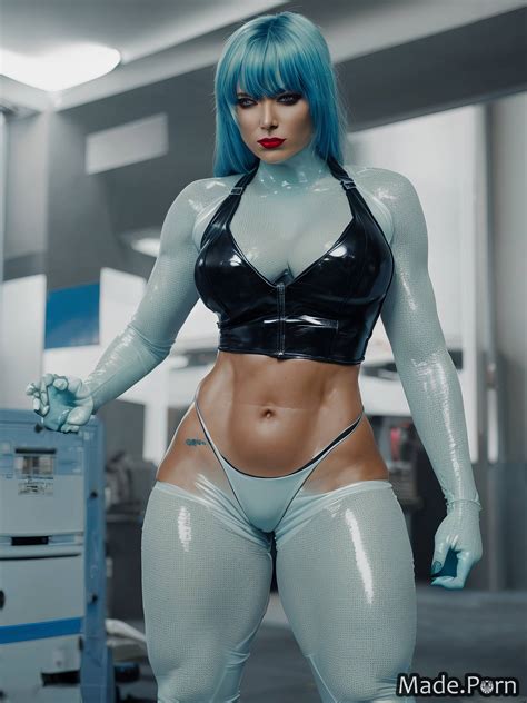 Porn Image Of Vivid Thick Thighs Gloves Lipstick Big Hips Gigantic Boobs Created By AI