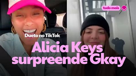 Alicia Keys Surpreende Gkay Dueto No TikTok Tudo Mais Gshow