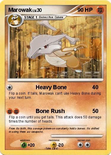 Pokémon Marowak 18 18 Heavy Bone My Pokemon Card