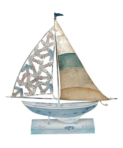 Take A Look At This Blue White Anchor Sail Sailboat Capiz D Cor Today