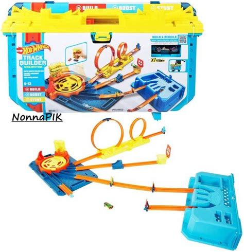 Hot Wheels Track Builder Unlimited Rapid Launch Builder Box Lazada Indonesia