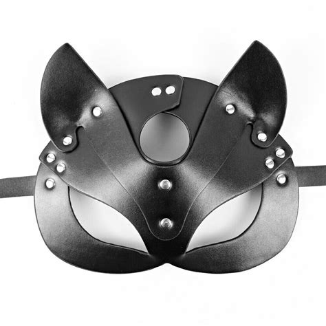 Women Body Bondage Lingerie Sexy Leather Suspenders Harness Garter Belt Cat Mask EBay