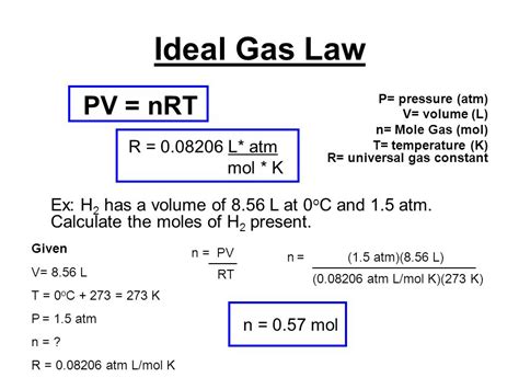 Diagram Of A Gas System Pv Nrt Gas Ideal Law Applications Pv