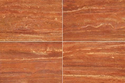 Travertino Rosso Persiano Marble Tile Ceramic Imitation Marble Tile