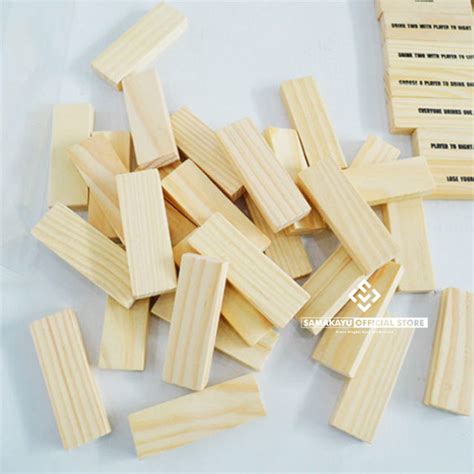 Kayu Pcs Mini Wood Blocks Cm Pine Wood Trim Dutch Teak Wall Profile