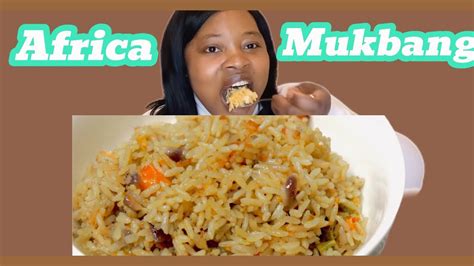 Cook And Eat Asmr Mukbang Delicious Coconut Rice With Smoked Fish Asmr