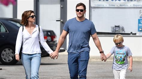 Chris Pratt Goes on a Sunday Stroll With Katherine and His Son Jack