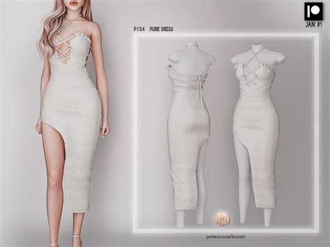 Busra Tr S PATREON Early Access PURE DRESS P154 Sims 4 Sims 4