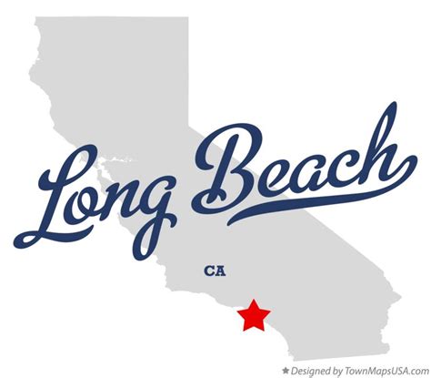 Map of Long Beach, CA, California