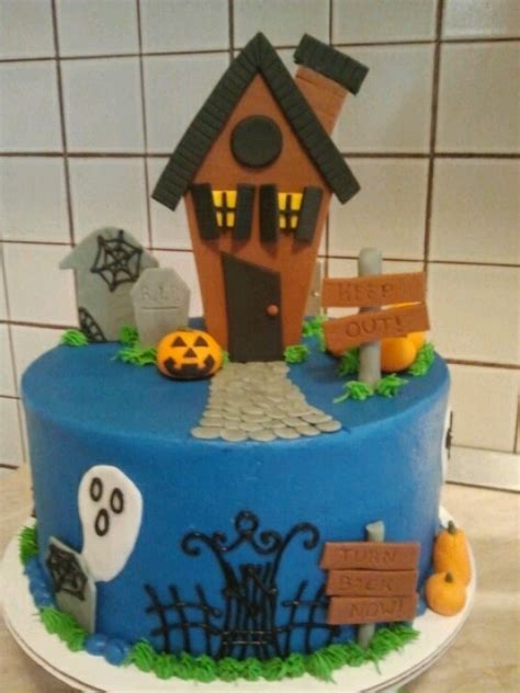 Halloween Cake Haunted House Graveyard Cake Haunted House Cake