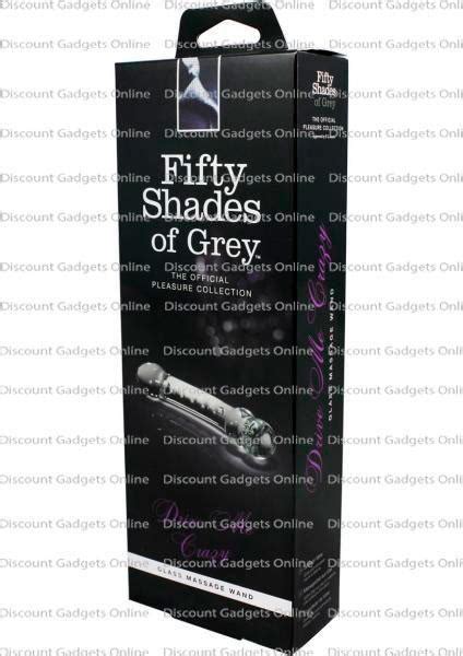 LoveHoney Fifty Shades Of Grey Drive Me Crazy Glass Massage Wand Dildo