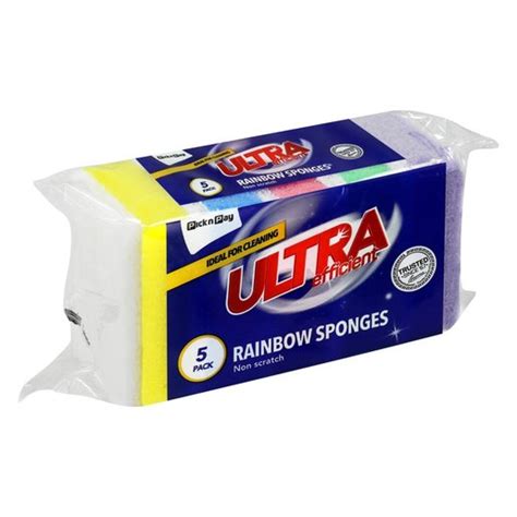 Pnp Ultra Non Scratch Rainbow Sponges 5 Pack Smart Price Specials