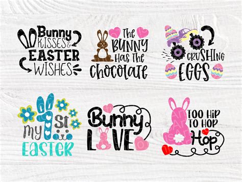 Easter Svg Bundle Happy Easter Svg Quotes Shirts Etsy