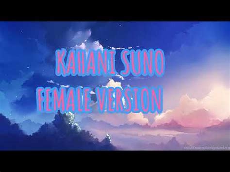 Kahani Suno Female Version Full Song Song Music Kahanisuno