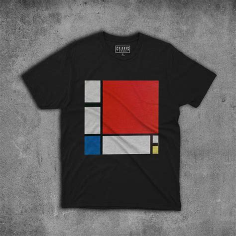 Remera Mondrian Cuadros Vintage