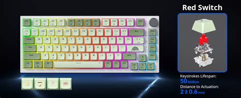 Solidee Mechanische Gaming Tastatur Hot Swap F Hige Tastatur Mit Rote Schalter Rgb