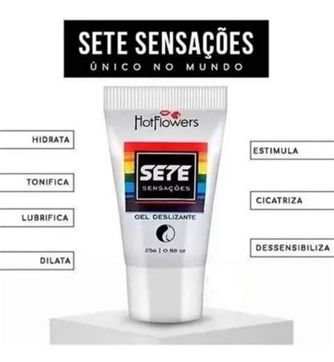 Sete Sensações Gel deslizante 25g Hot Flowers Divina Moda Intima