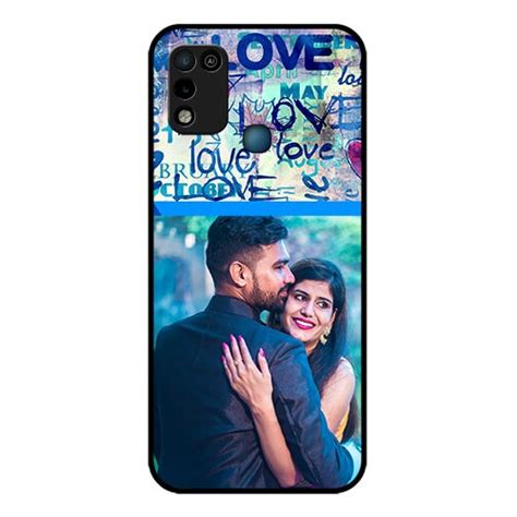 Buy Infinix Hot Play Custom Glass Mobile Case Colorful Love Design