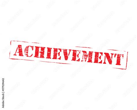 Achievement Rubber Stamp Stock Vector | Adobe Stock