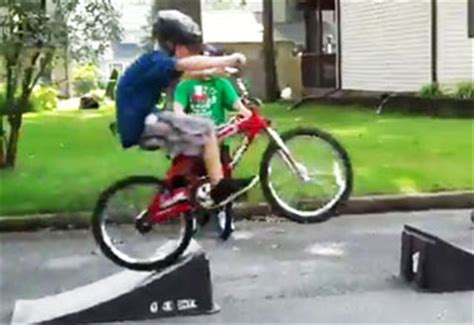 kid fails bike ramp jump video ebaums world