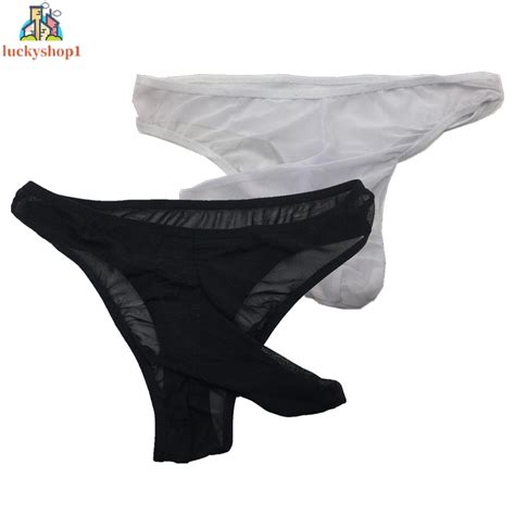 Mens Underwear Breathable Comfortable Elephant Nose Lingerie Mesh See Through Shopee Malaysia