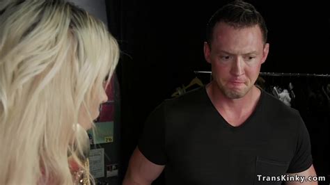 Blonde Shemale Anal Fists Colleague AShemaletube