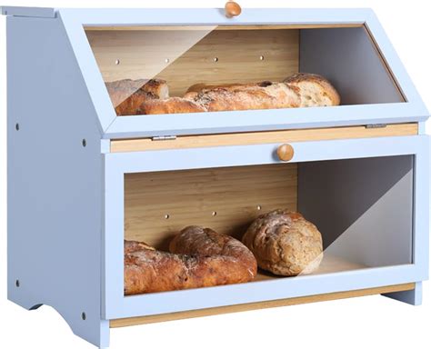Homekoko Double Layer Large Bread Box For Kitchen India Ubuy