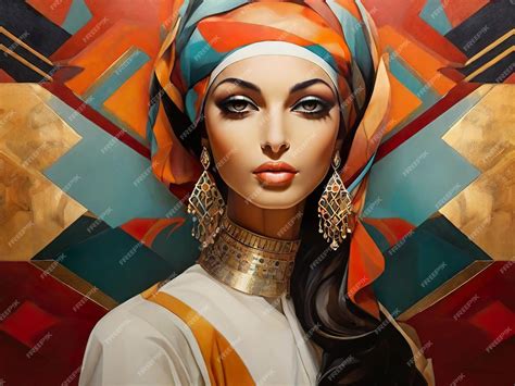 Premium Photo Persian Woman Cartoon Art Hand Draw