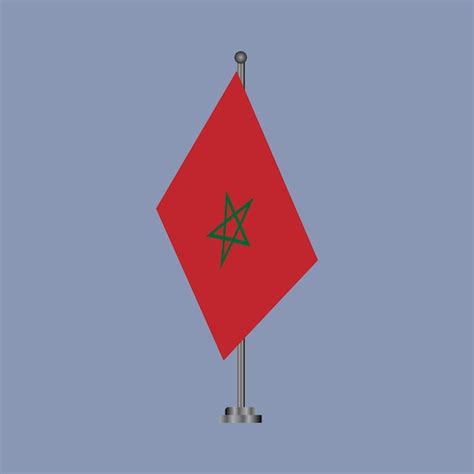 Premium Vector Illustration Of Morocco Flag Template