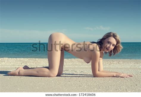 Beautiful Sexy Blonde Girl Posing Naked Stock Photo Shutterstock