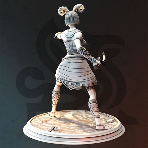 Файл 3D Экзотический тифлинг-колдун - Карина Ремар・Дизайн 3D принтера ...