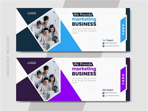 Premium Vector Modern Facebook Cover Design Template