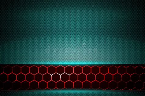 Green And Red Metal Background And Texture Stock Illustration