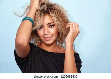 Portrait Blissful Sexy Hot Black Woman Stock Photo 1205691430 Shutterstock