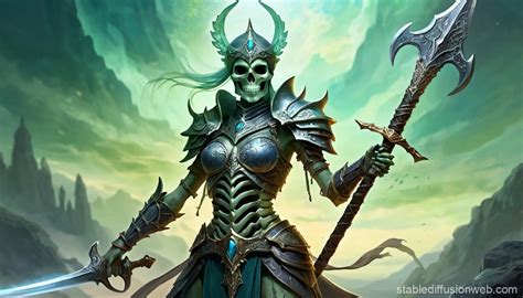 Moldy Skeleton Warlord With Two Handed Sword Stable Diffusion Online