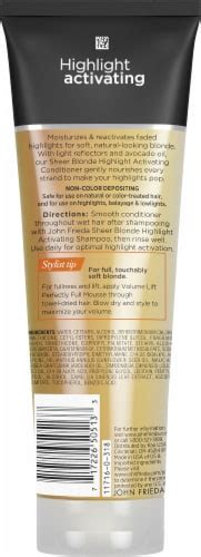 John Frieda Sheer Blonde Platinum To Champagne Conditioner Fl Oz Kroger