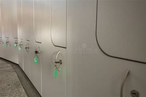 Lockable Lockers For Clothes At School For Students At The Clinic For