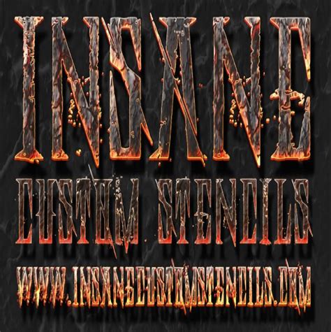 Insane Logo Squared Insane Custom Stencils