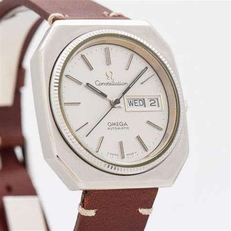 Omega Constellation Day Date Stainless Steel Watch 1975 For Sale At