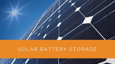 Solar Battery Storage Solar Panels Network Usa