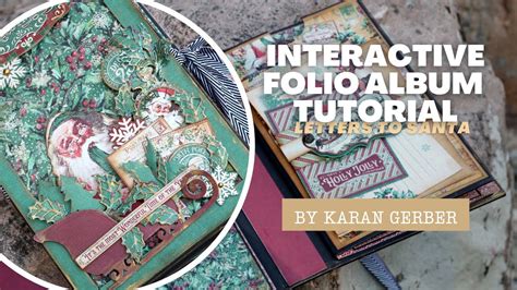 Interactive Folio Album With Shaker Cover Tutorial By Karan Gerber