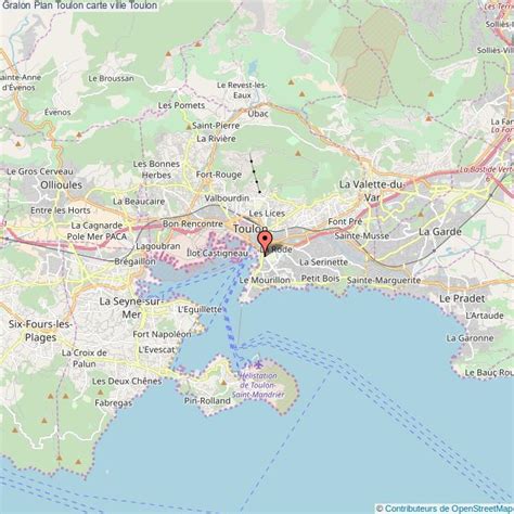 plan toulon carte ville toulon
