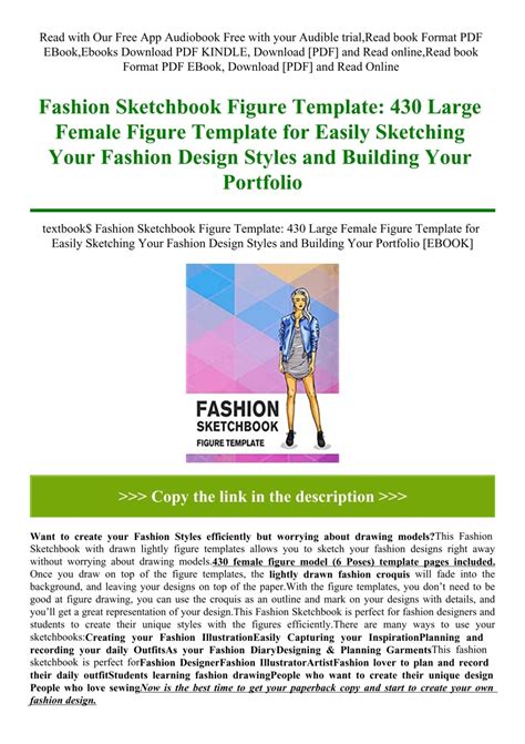 Textbook Fashion Sketchbook Figure Template Large Female Figure