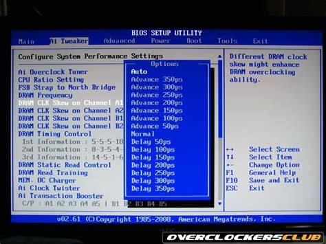 Closer Look The BIOS Continued Asus P5Q Deluxe Review Page 5