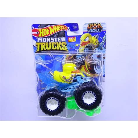 Jual Hot Wheels Monster Trucks Duck N Roll Kuning Biru Shopee Indonesia