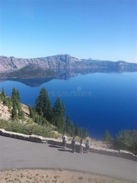 Crater Lake Blue Water Beautiful Lake Nature Stock Image - Image of ...