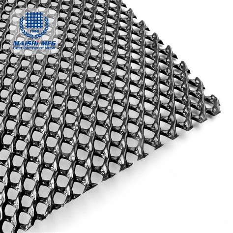 Black Hdpe Plastic Diamond Hexagonal Shape Mesh For Pipeline Protection