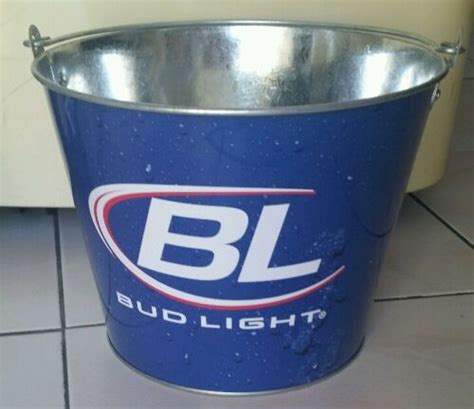 Bud Light Ice Bucket 23cm Diameter Party Drink Budweiser Beer Bottle